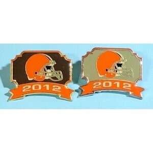 2 - 2012 Cleveland BROWNS  NFL Lapel or Hat Pins